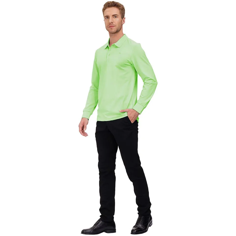 Men's Polo Shirts Long Sleeve Golf Shirts