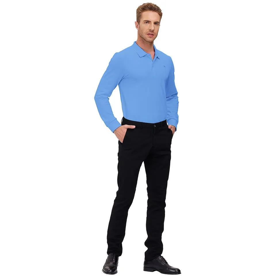 Men's Polo Shirts Long Sleeve Golf Shirts