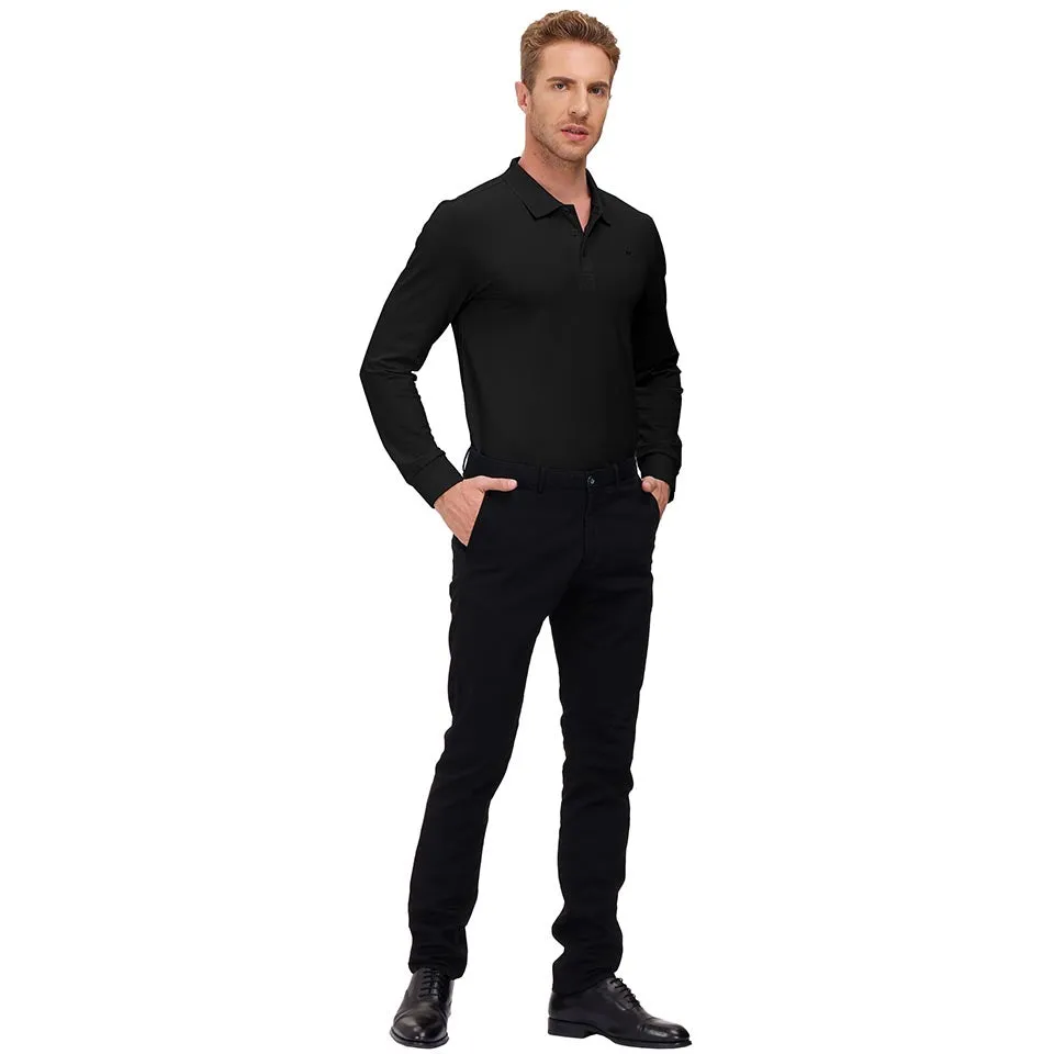 Men's Polo Shirts Long Sleeve Golf Shirts