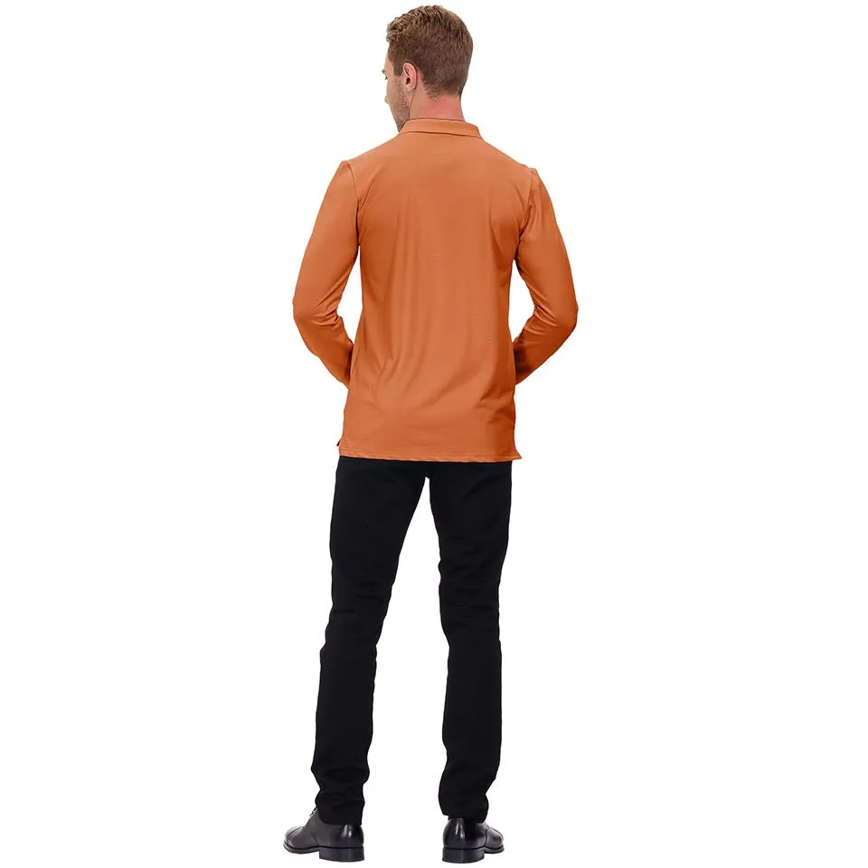 Men's Polo Shirts Long Sleeve Golf Shirts