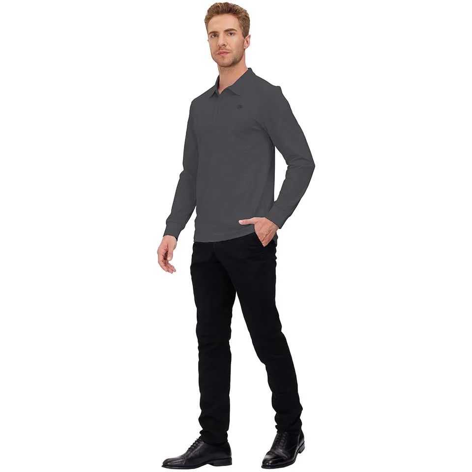 Men's Polo Shirts Long Sleeve Golf Shirts