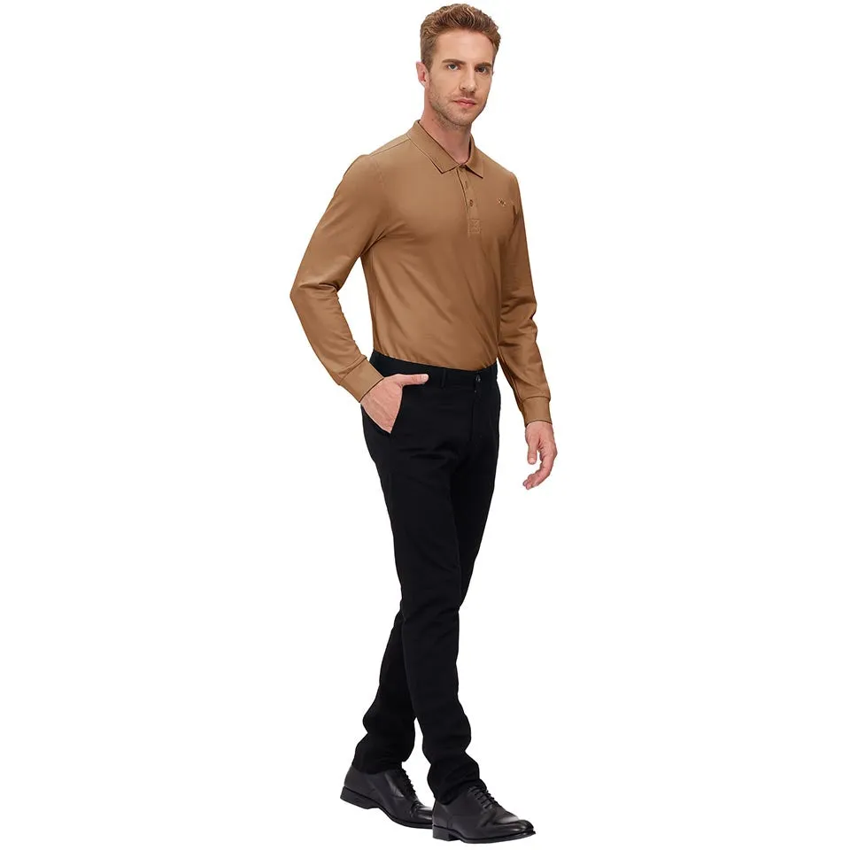 Men's Polo Shirts Long Sleeve Golf Shirts