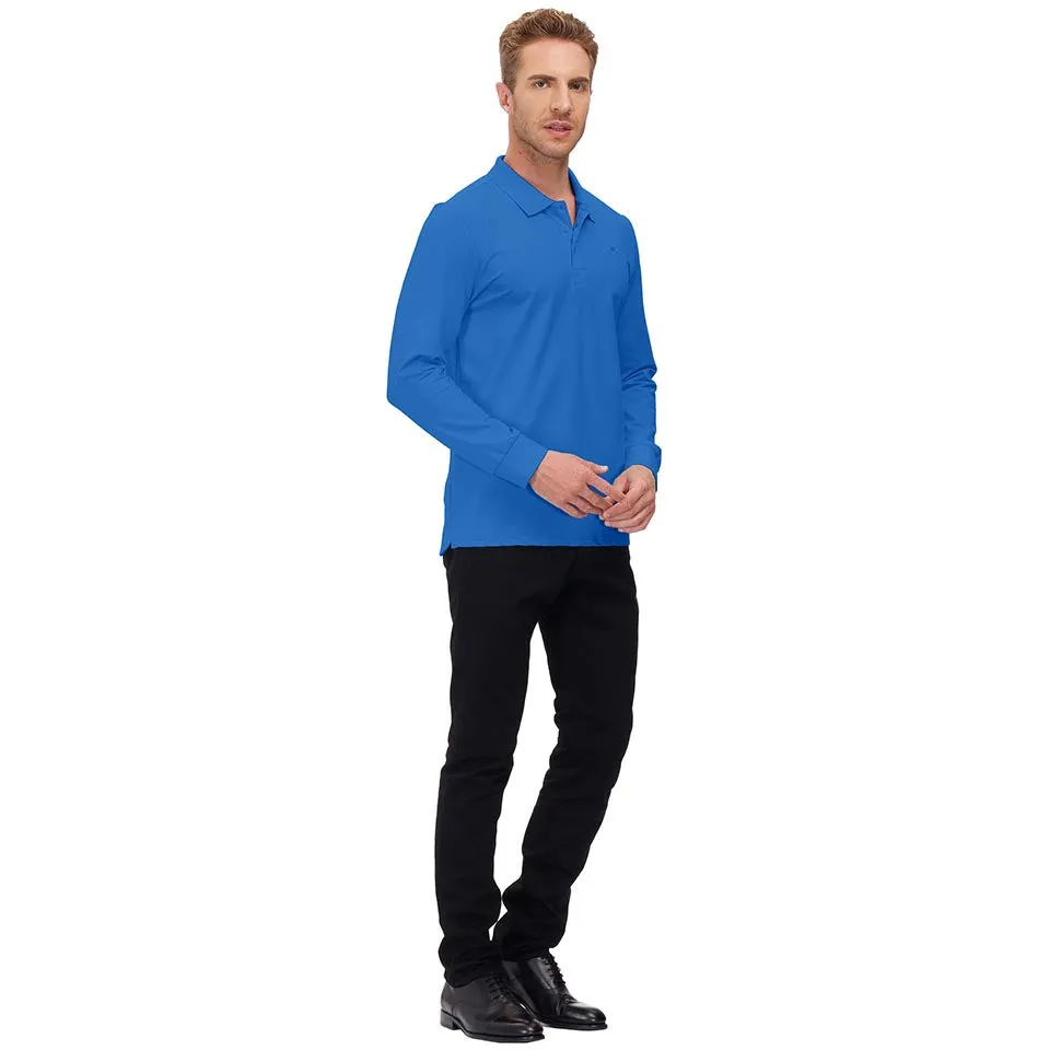 Men's Polo Shirts Long Sleeve Golf Shirts