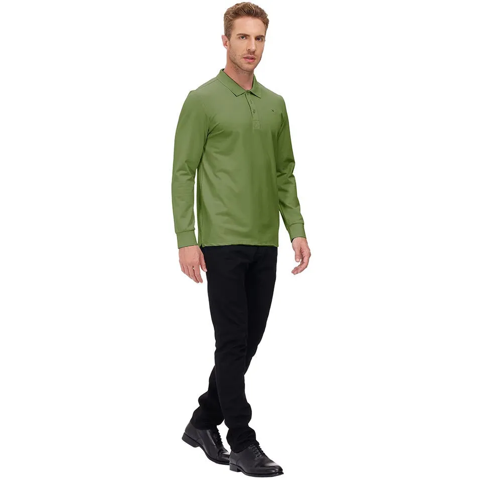 Men's Polo Shirts Long Sleeve Golf Shirts