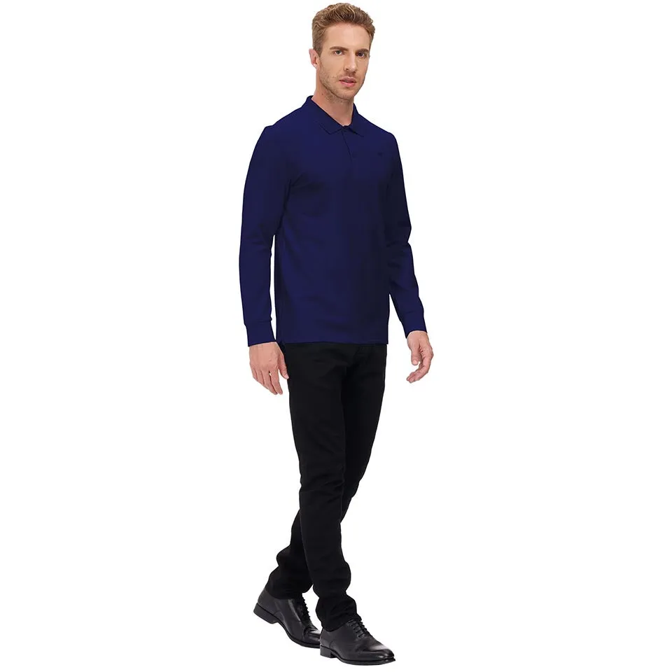Men's Polo Shirts Long Sleeve Golf Shirts