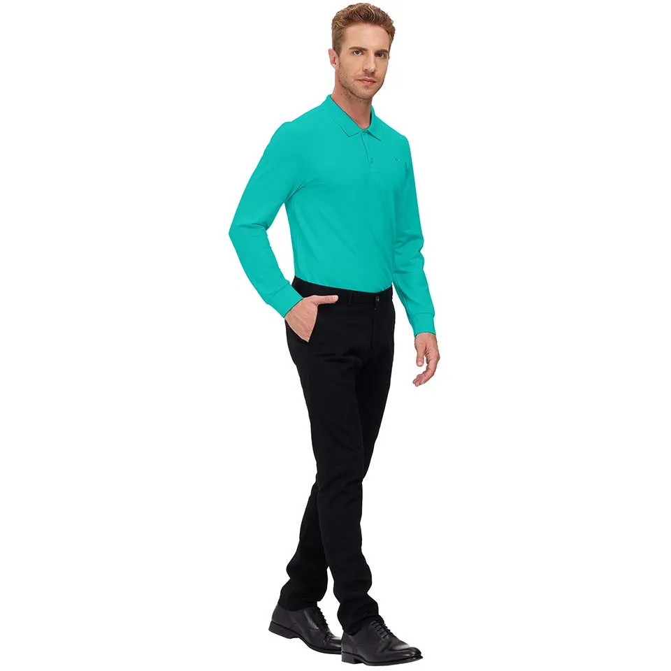 Men's Polo Shirts Long Sleeve Golf Shirts