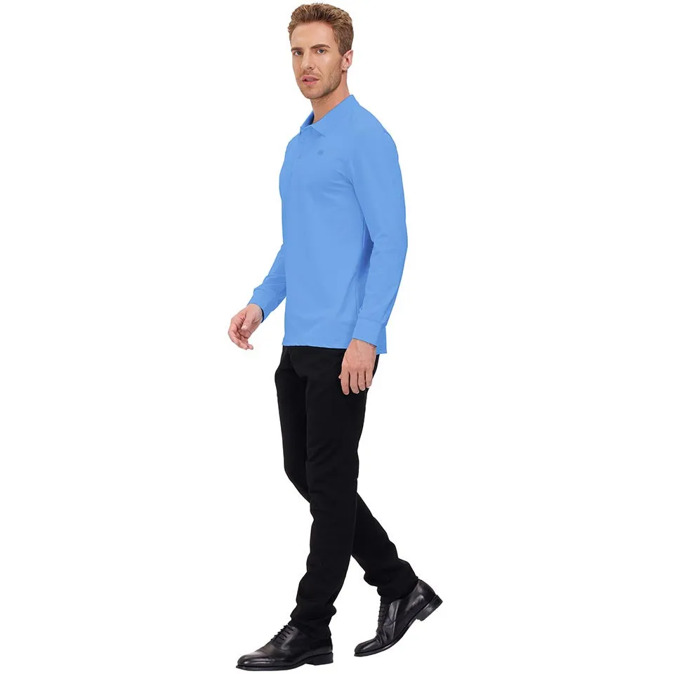 Men's Polo Shirts Long Sleeve Golf Shirts