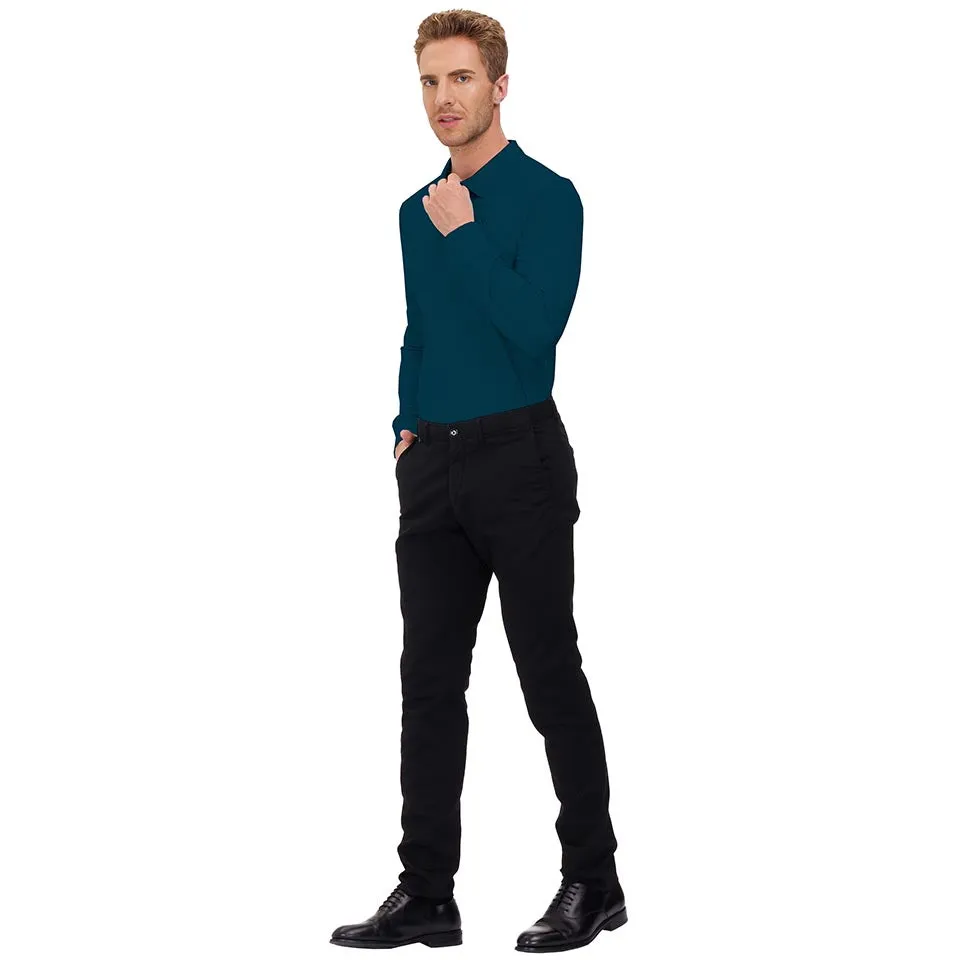 Men's Polo Shirts Long Sleeve Golf Shirts