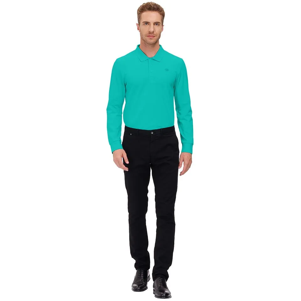 Men's Polo Shirts Long Sleeve Golf Shirts