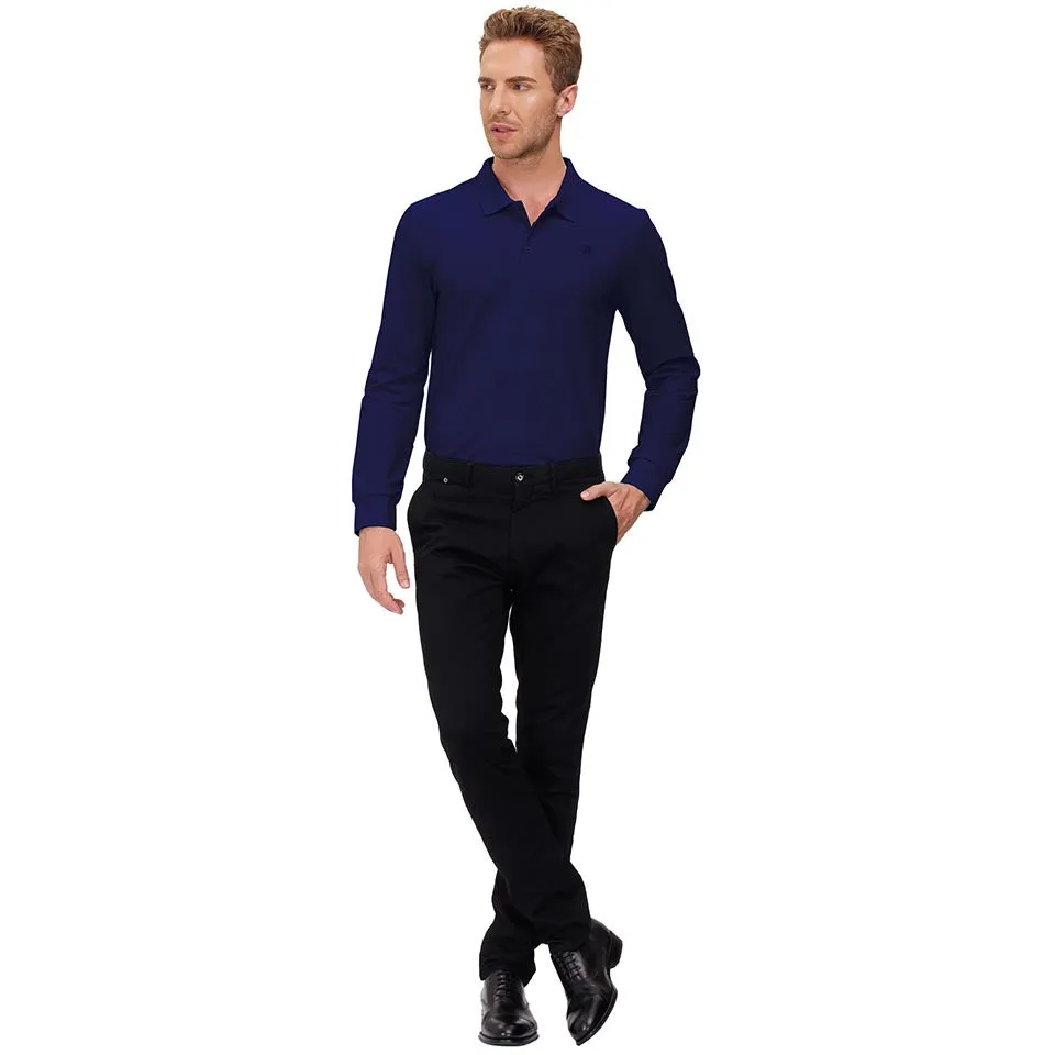 Men's Polo Shirts Long Sleeve Golf Shirts