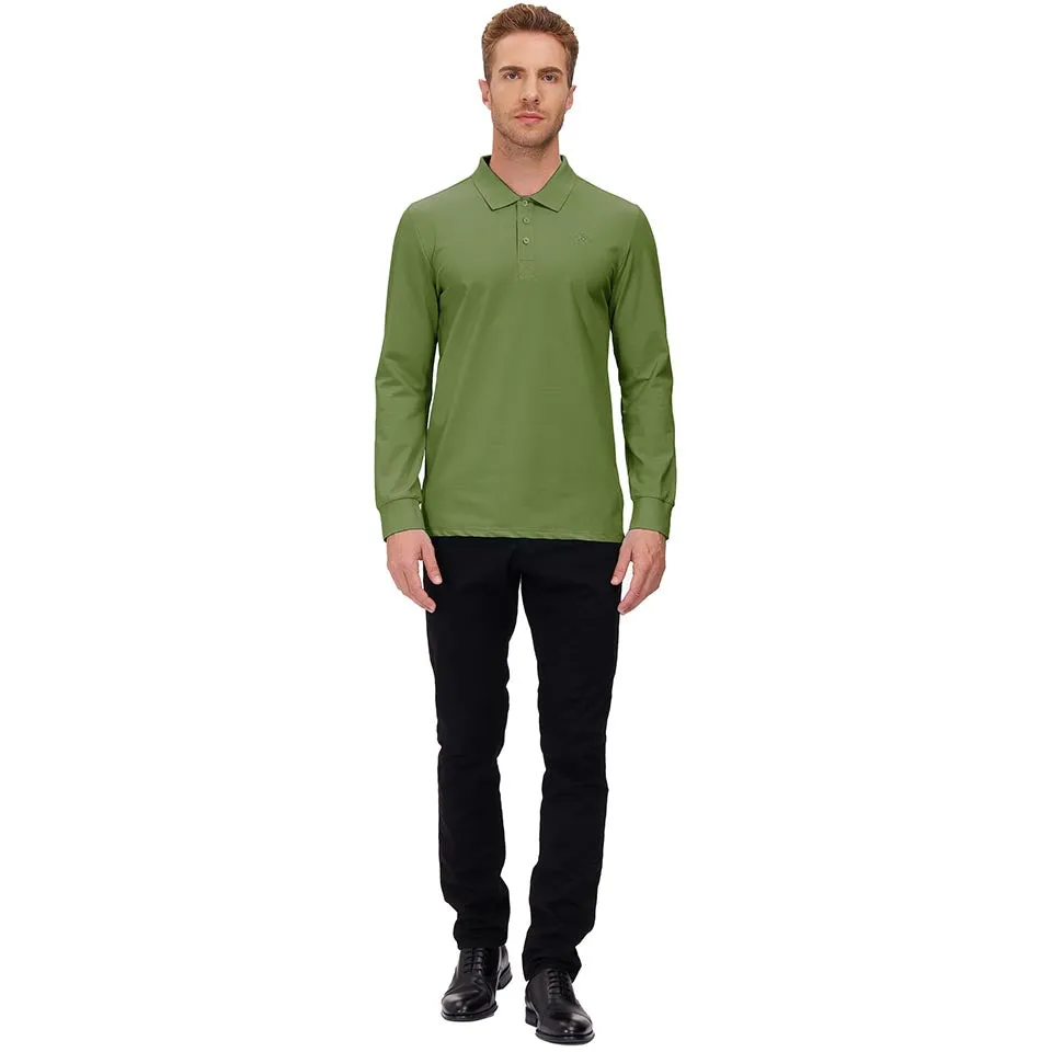 Men's Polo Shirts Long Sleeve Golf Shirts