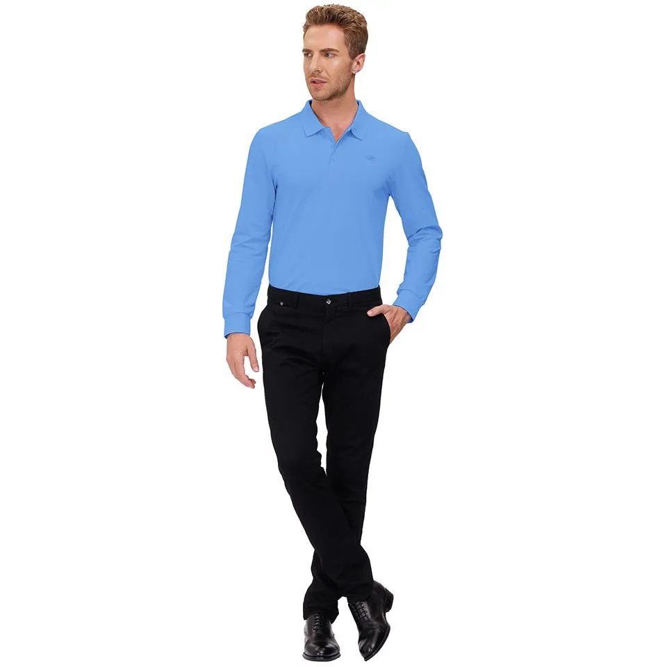 Men's Polo Shirts Long Sleeve Golf Shirts