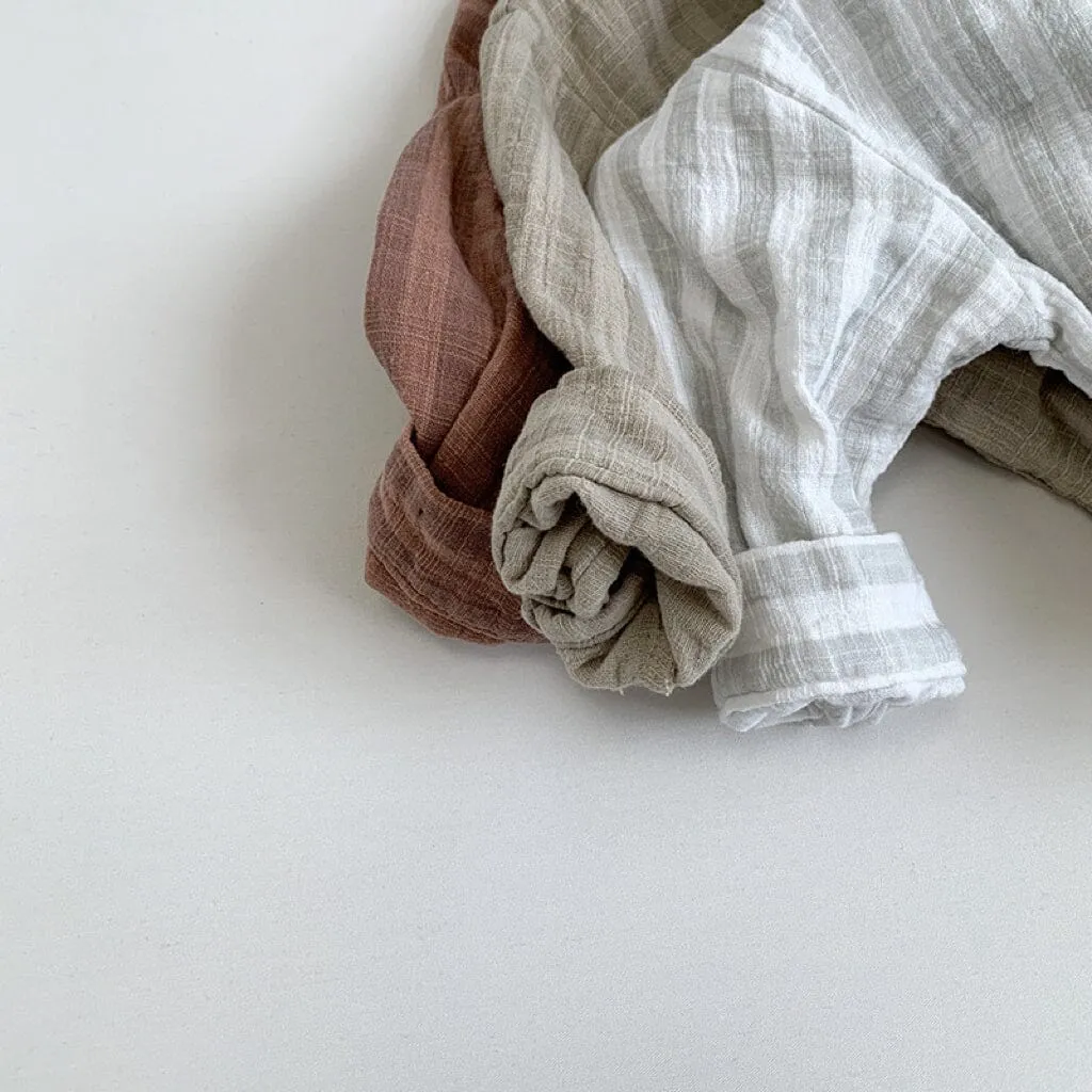 Minimalist Vertical Striped Casual Shirt