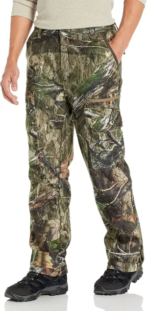 Mossy Oak Sherpa Fleece Lined Camo Hunting Pants for Men