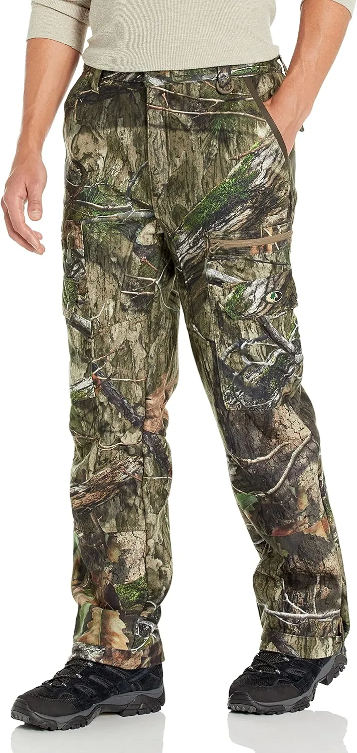 Mossy Oak Sherpa Fleece Lined Camo Hunting Pants for Men