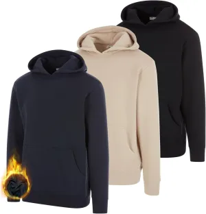 PURE CHAMP 3 Pack Fleece Hoodies for Men Long Sleeve Essentials Hoodie Cotton Active Athletic Workout Sweatshirts for Men