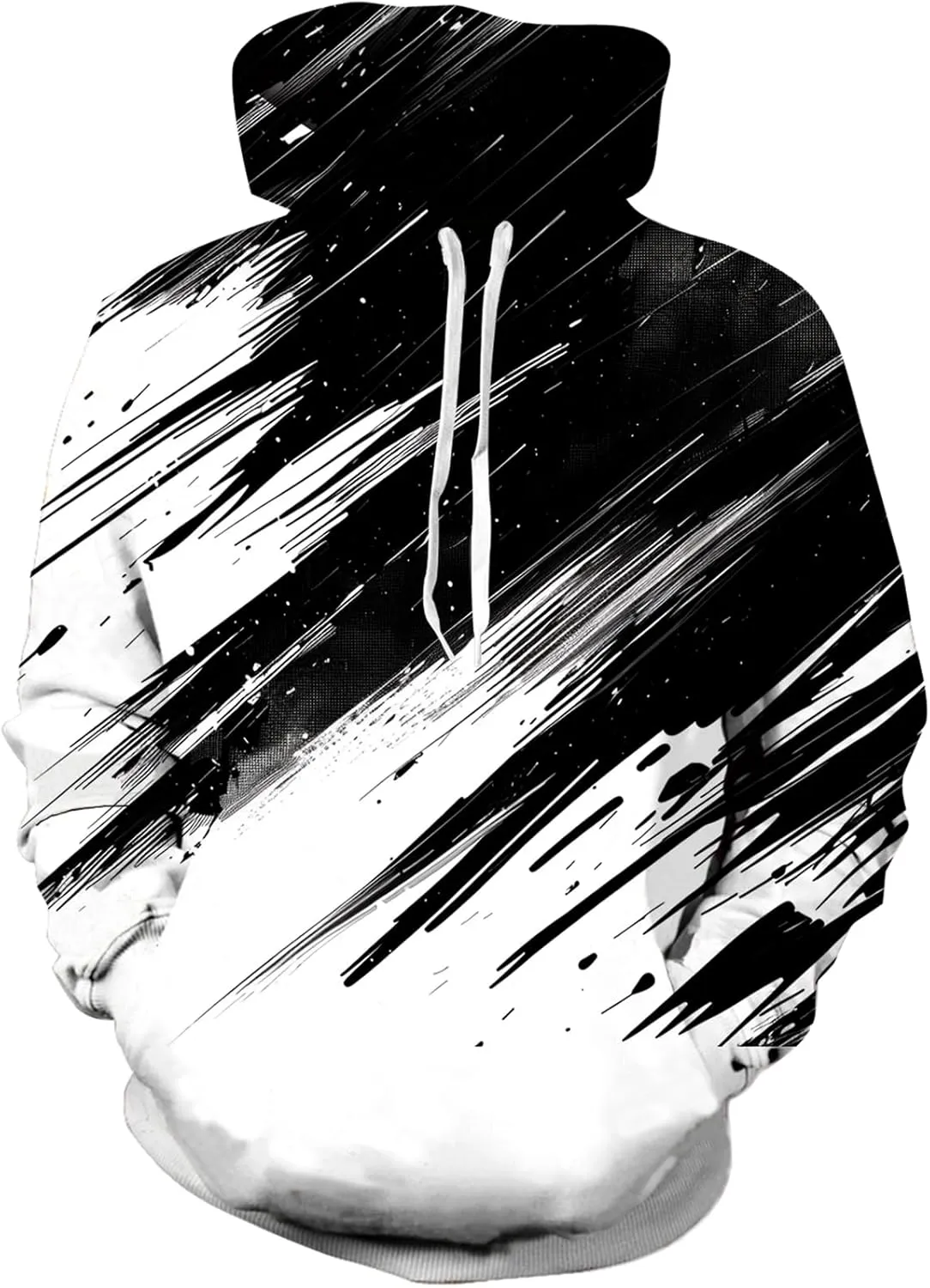 RAISEVERN Hoodies for Men Women 3D Graphic Fleece Sweatshirts Pullover Novelty Cool Funny Hoody Hooded With Pockets