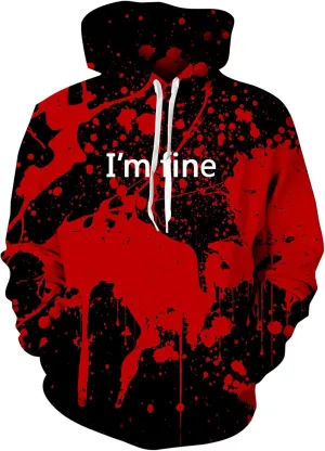 RAISEVERN Hoodies for Men Women 3D Graphic Fleece Sweatshirts Pullover Novelty Cool Funny Hoody Hooded With Pockets