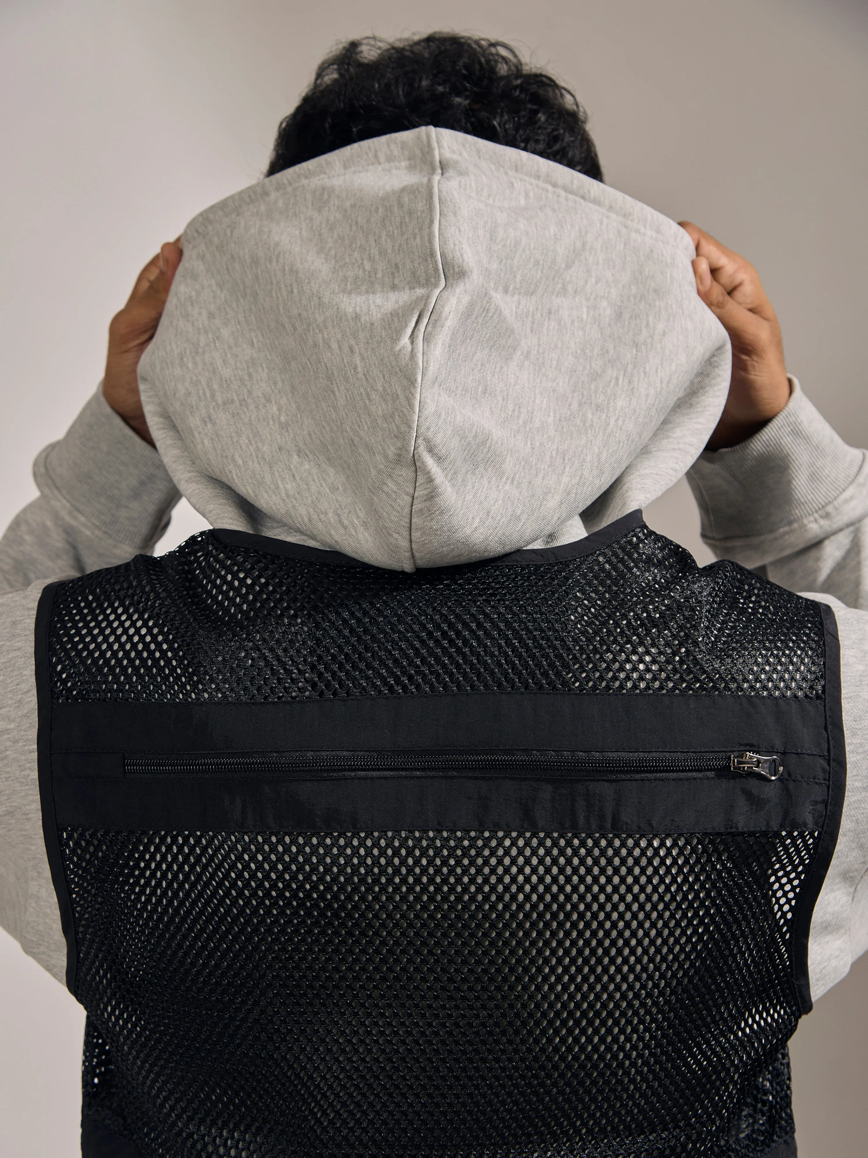 Romilya - Zippered Cargo Vest - Black