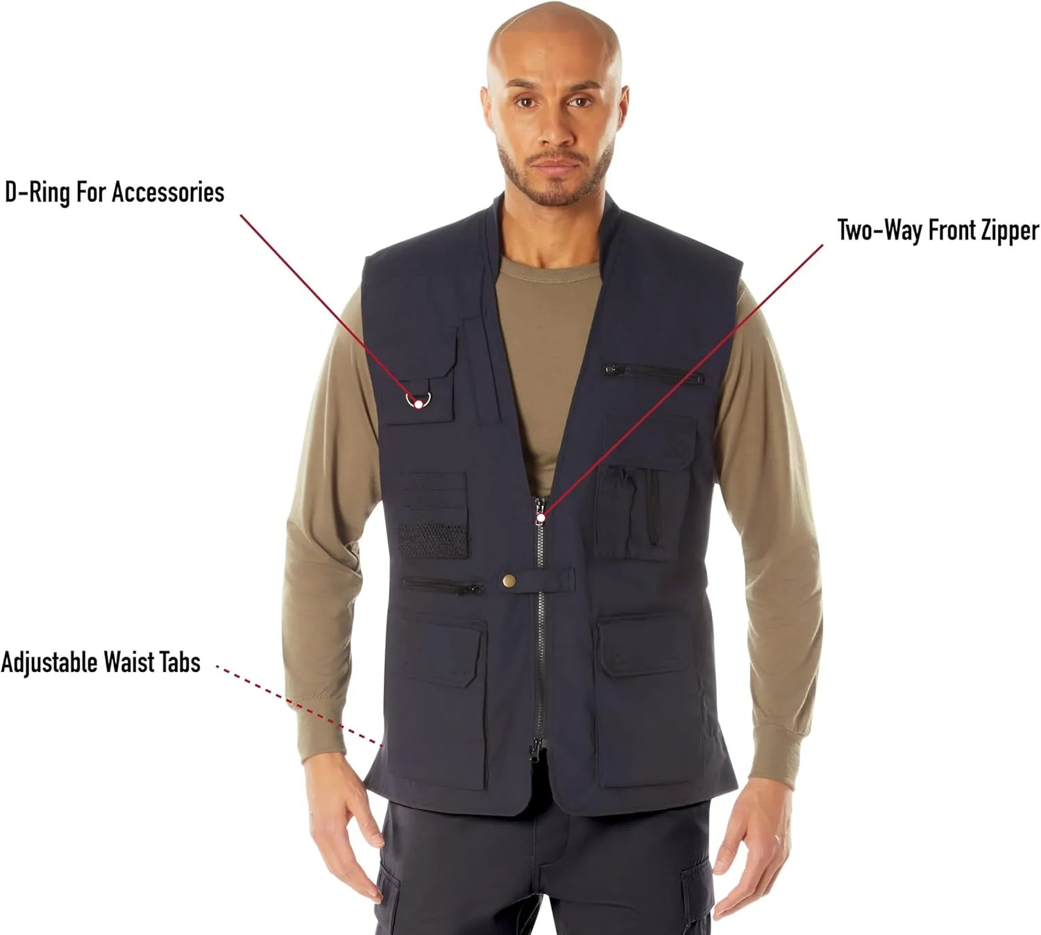 Rothco Conceal-Ops Plainclothes Vest - Ultimate Everyday Carry Utility