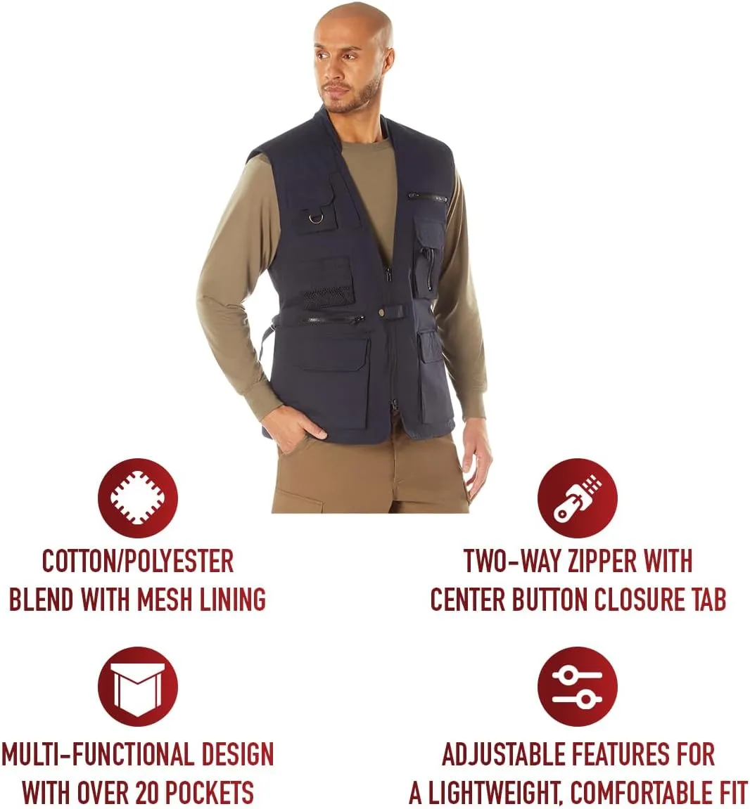 Rothco Conceal-Ops Plainclothes Vest - Ultimate Everyday Carry Utility