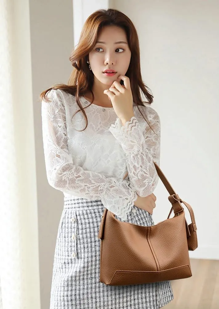 Soft Vegan Leather Crossbody Purses for Women Small Dumpling Shoulder Tote Bag Satchel Shopping Handbags
