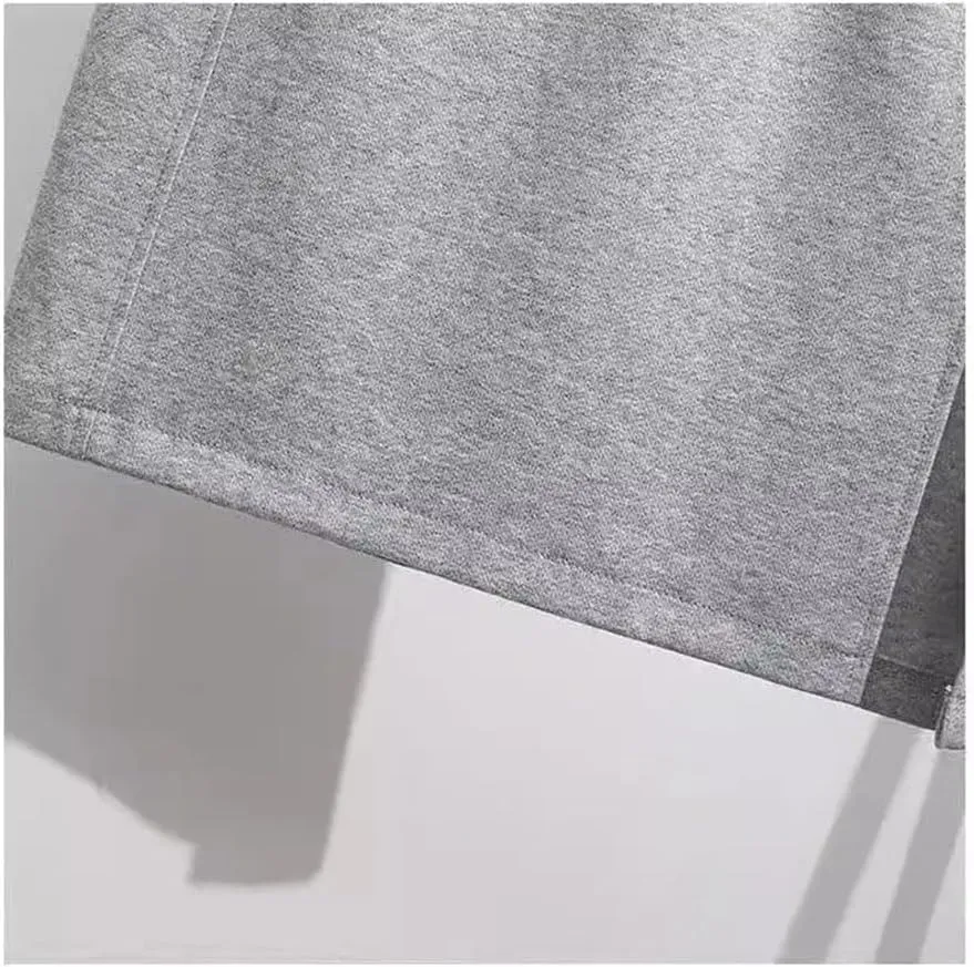 Spring Autumn Midi Skirts Casual Solid Color Ladies Skirts Thin Elastic Waist Lacing Drawstring Women's Skirts