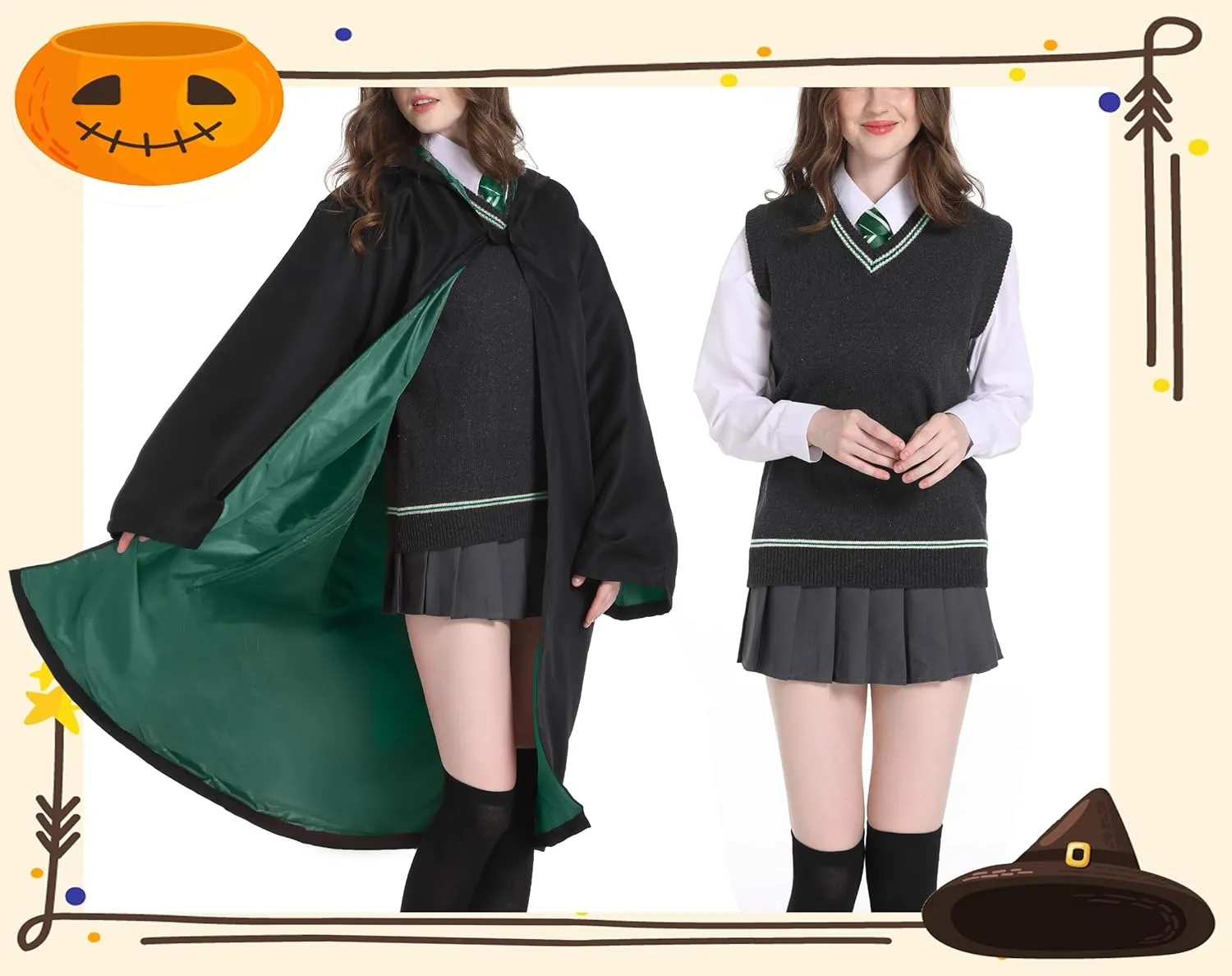Unisex Vest Sweater Knited V-Neck Sleeveless Waistcoat Top Pullover Uniform Halloween Cosplay Costume Winter&Fall