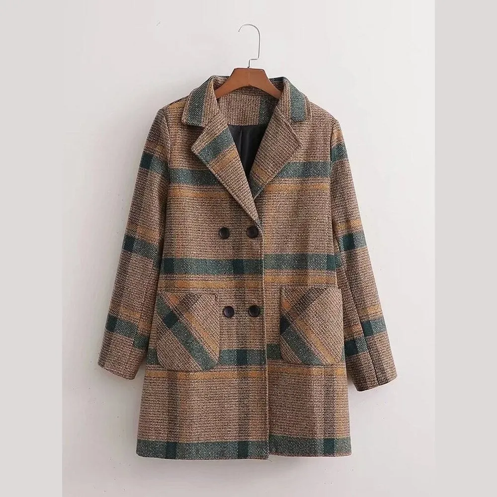 Warm Woolen Coat For Women With a Loose Fit