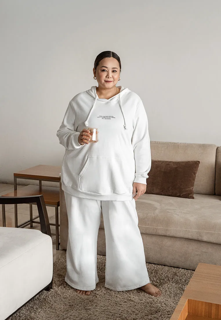Werra Premium Staycation Wide Leg Pants - White