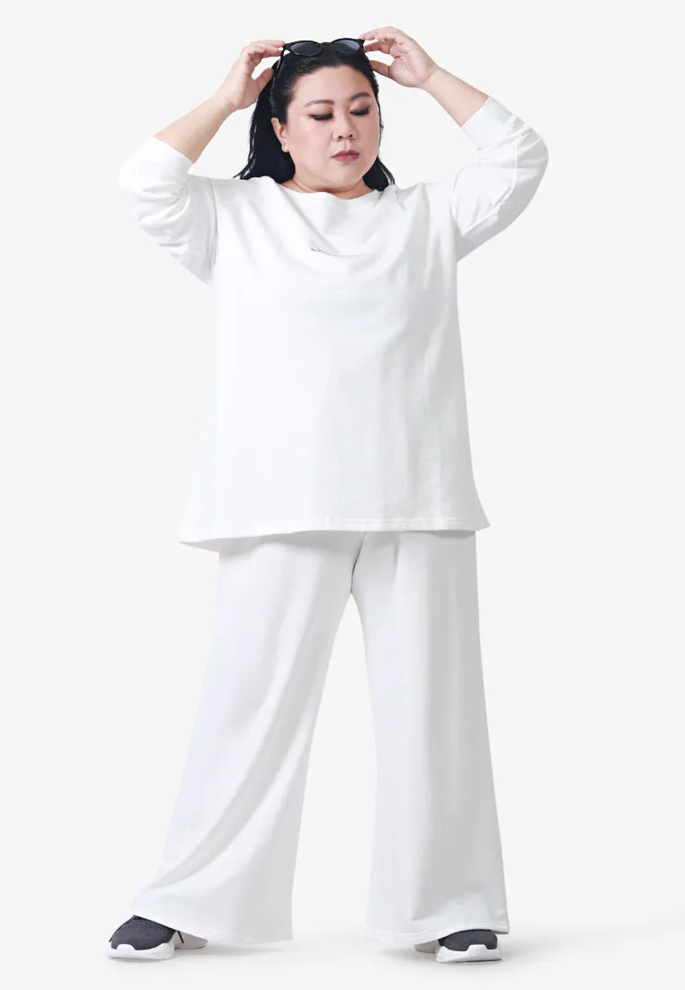 Werra Premium Staycation Wide Leg Pants - White