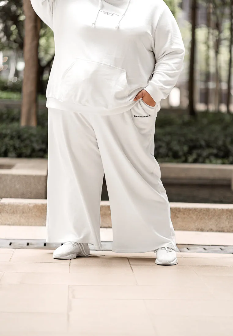 Werra Premium Staycation Wide Leg Pants - White