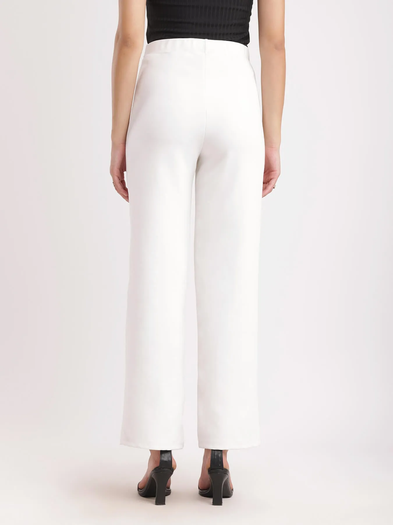 Wide Leg Pants - White