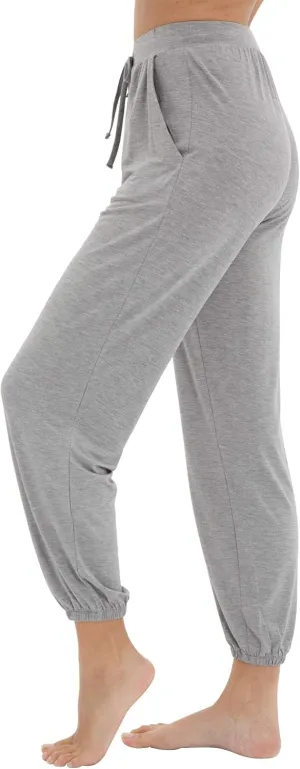 WiWi Bamboo Viscose Pajama Pants for Women Lounge Joggers Yoga Bottoms Plus Size Pajamas Pant Sweatpants S-4X