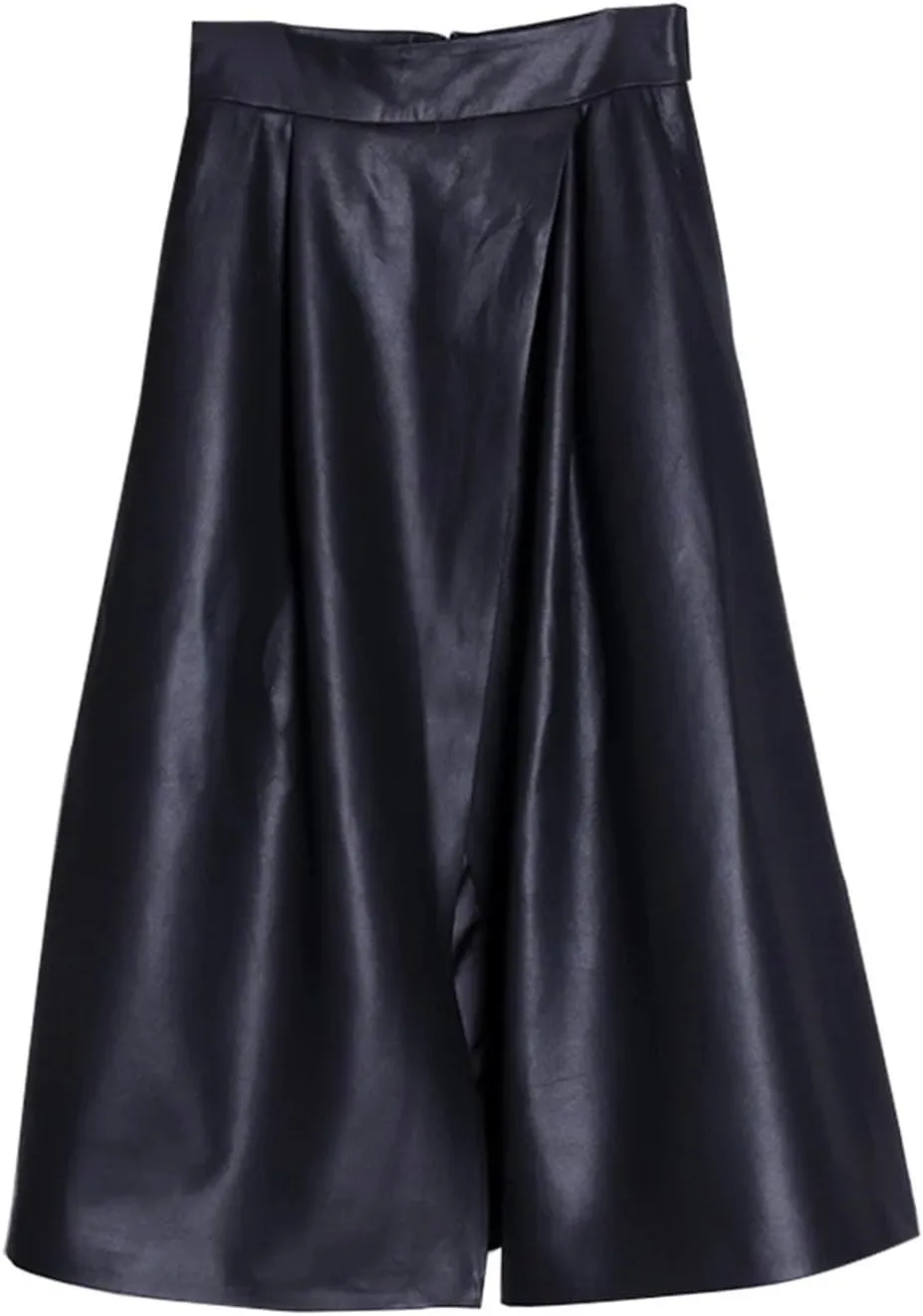Women Autumn Midi Leather Skirt Long Skirts for Women Spring Summer Ladies Solid Skirt
