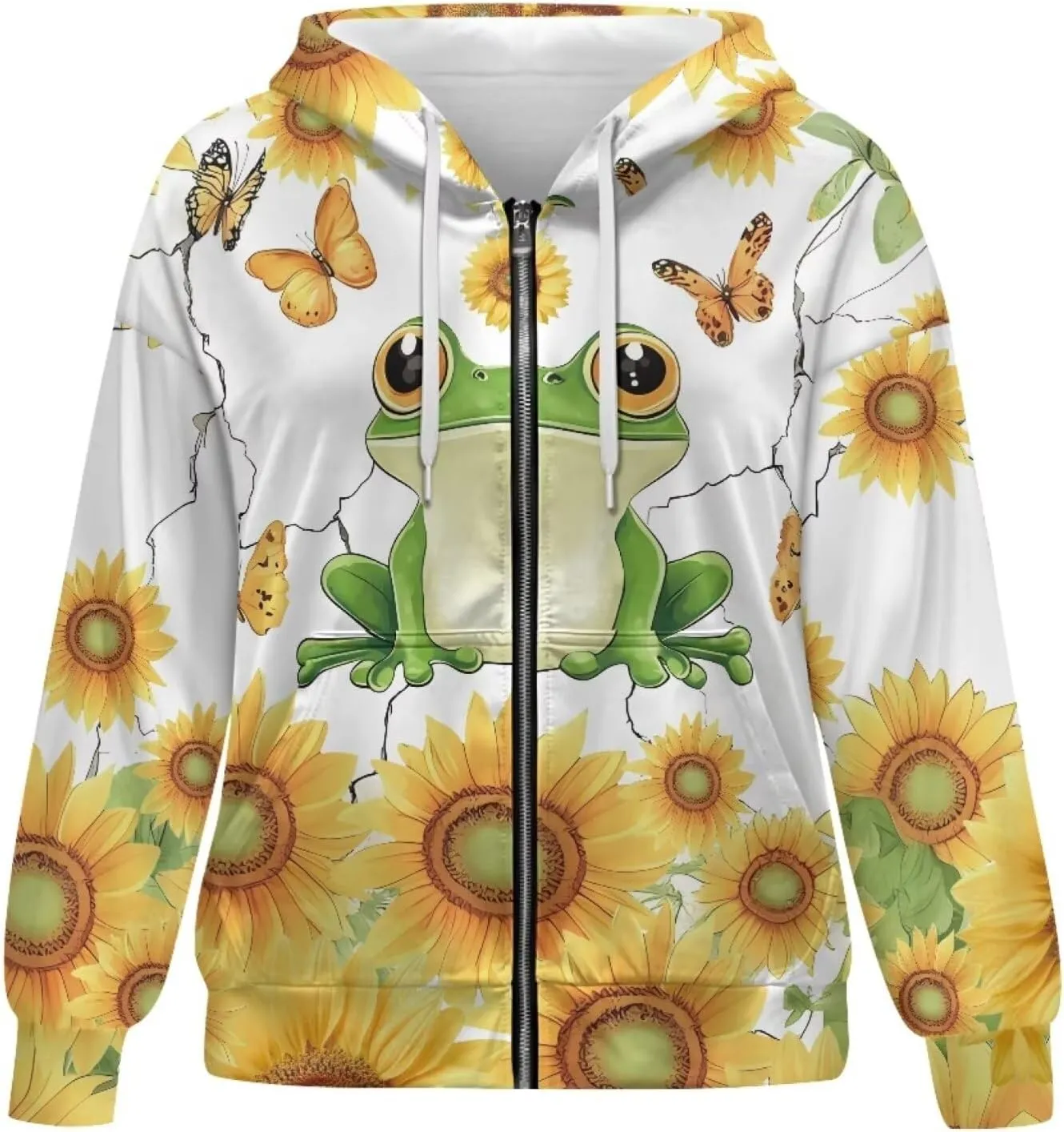 Women Oversized Hoodies Zip Up Sweatshirt Fall Clothes Hooded Sweater Fall Winter Jacket for Workout, XS-XL