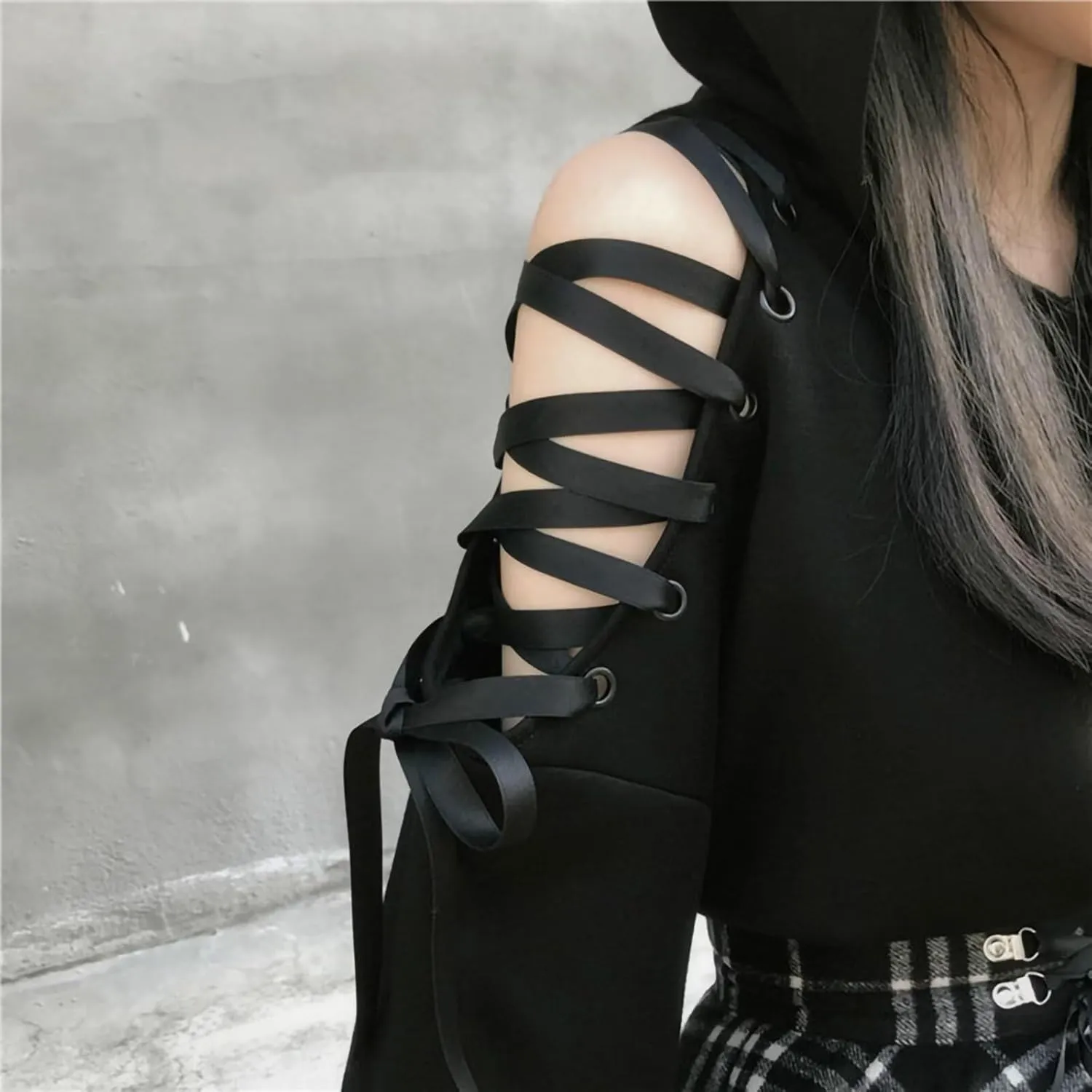 Womens Cat Ear Hoodie Sweatshirt Long Sleeve Sweater Off Shoulder Cat Cute Crop Top Hoodies Pullover